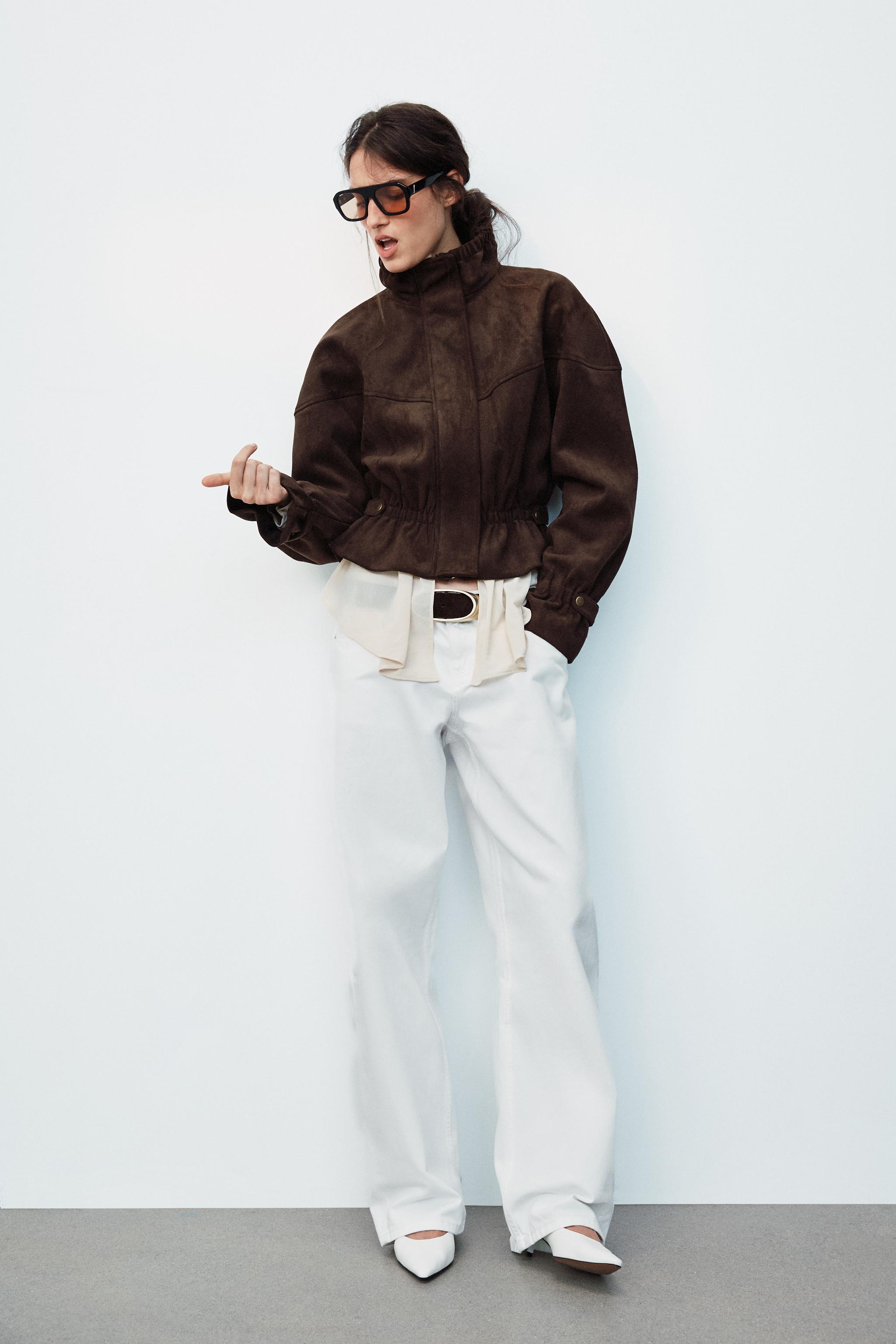 BLOUSON EFFET DAIM